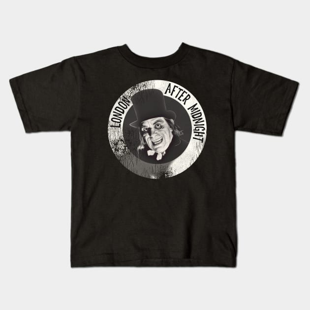 Lon Chaney --- London After Midnight Kids T-Shirt by darklordpug